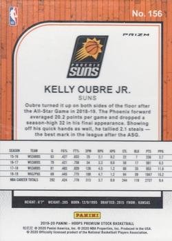 2019-20 Hoops Premium Stock - Prizms Silver #156 Kelly Oubre Jr. Back