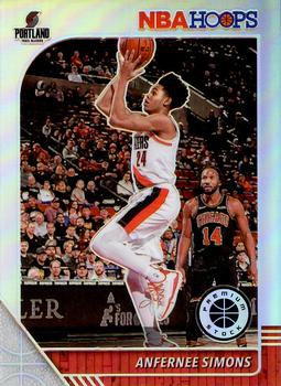 2019-20 Hoops Premium Stock - Prizms Silver #268 Anfernee Simons Front