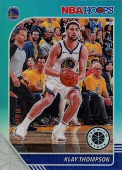 2019-20 Hoops Premium Stock - Prizms Teal #60 Klay Thompson Front
