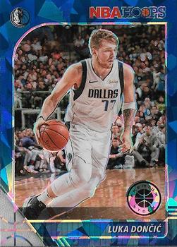 2019-20 Hoops Premium Stock - Prizms Blue Cracked Ice #39 Luka Doncic Front