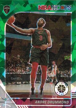 2019-20 Hoops Premium Stock - Prizms Green Cracked Ice #54 Andre Drummond Front