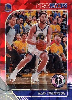 2019-20 Hoops Premium Stock - Prizms Red Cracked Ice #60 Klay Thompson Front