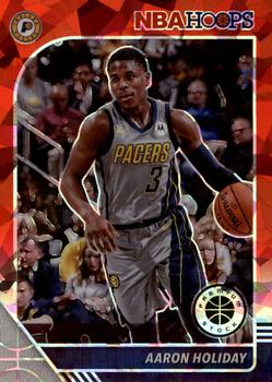 2019-20 Hoops Premium Stock - Prizms Red Cracked Ice #74 Aaron Holiday Front