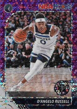 2019-20 Hoops Premium Stock - Prizms Purple Disco #18 D'Angelo Russell Front