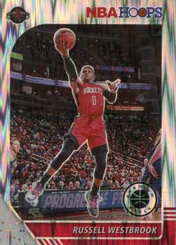 2019-20 Hoops Premium Stock - Prizms Flash #129 Russell Westbrook Front
