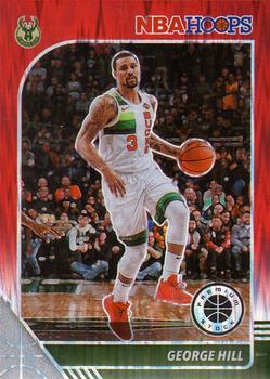 2019-20 Hoops Premium Stock - Prizms Red Flash #93 George Hill Front