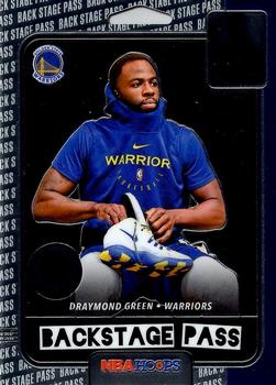 2019-20 Hoops Premium Stock - Backstage Pass #1 Draymond Green Front