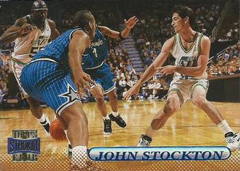 1996-97 Stadium Club #32 John Stockton Front