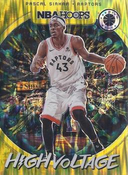 2019-20 Hoops Premium Stock - High Voltage #15 Pascal Siakam Front