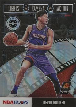 2019-20 Hoops Premium Stock - Lights Camera Action Holo #25 Devin Booker Front