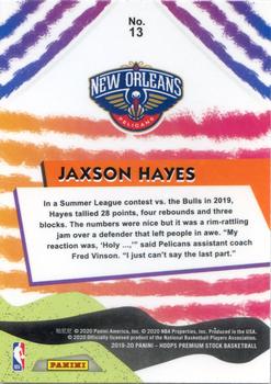 2019-20 Hoops Premium Stock - We Got Next #13 Jaxson Hayes Back