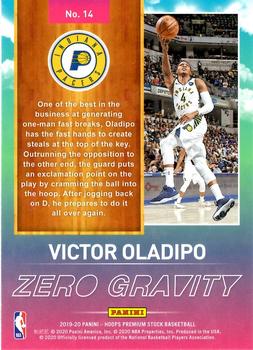 2019-20 Hoops Premium Stock - Zero Gravity #14 Victor Oladipo Back