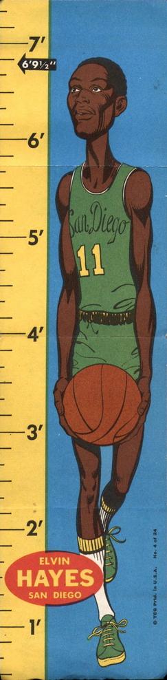 1969-70 Topps - Rulers #4 Elvin Hayes Front