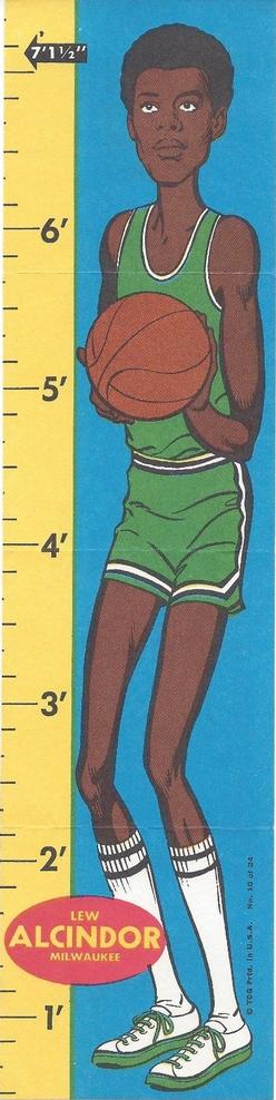 1969-70 Topps - Rulers #10 Lew Alcindor Front