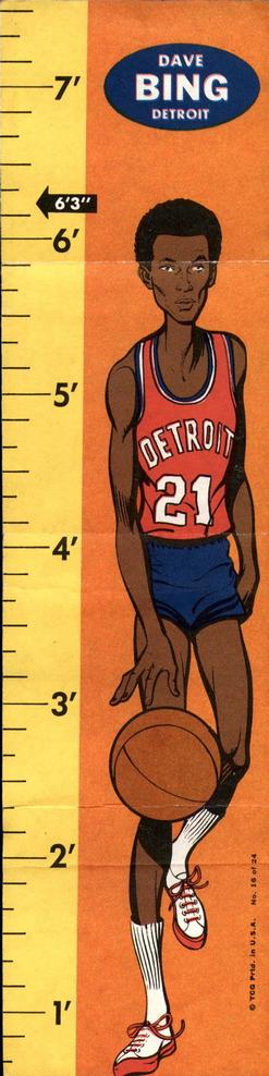 1969-70 Topps - Rulers #16 Dave Bing Front