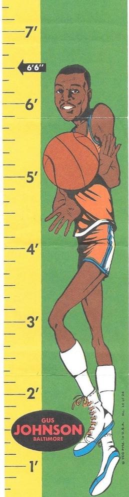 1969-70 Topps - Rulers #18 Gus Johnson Front
