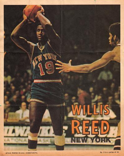 1970-71 Topps - Poster #3 Willis Reed Front