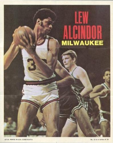 1970-71 Topps - Poster #13 Lew Alcindor Front