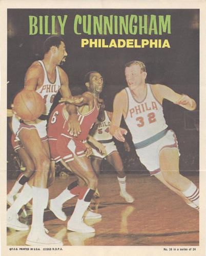 1970-71 Topps - Poster #16 Billy Cunningham Front