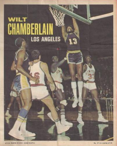 1970-71 Topps - Poster #17 Wilt Chamberlain Front