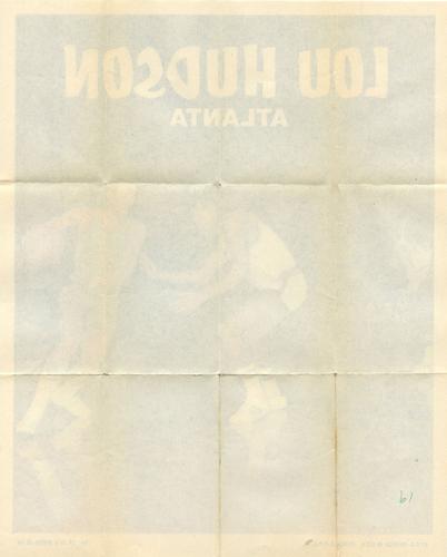 1970-71 Topps - Poster #19 Lou Hudson Back