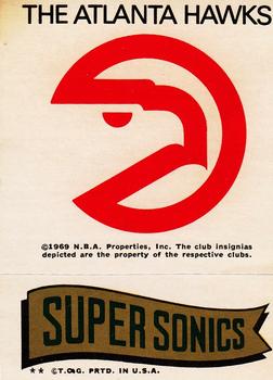 1973-74 Topps - Team Stickers #NNO Atlanta Hawks / Supersonics Front