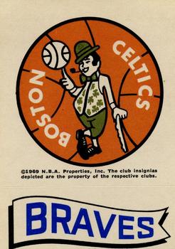 1973-74 Topps - Team Stickers #NNO Boston Celtics / Braves Front