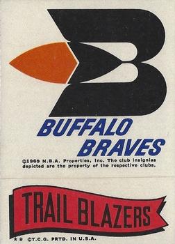 1973-74 Topps - Team Stickers #NNO Buffalo Braves / Trail Blazers Front