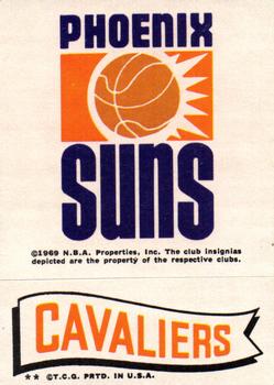 1973-74 Topps - Team Stickers #NNO Phoenix Suns / Cavaliers Front