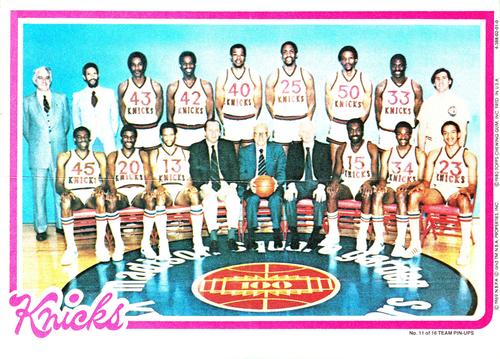 1980-81 Topps - Team Posters #11 New York Knicks Front
