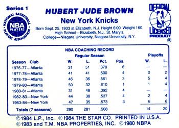 1985 Star Coaches #NNO Hubie Brown Back