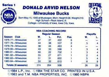1985 Star Coaches #NNO Don Nelson Back