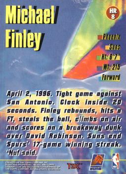 1996-97 Stadium Club - High Risers #HR8 Michael Finley Back