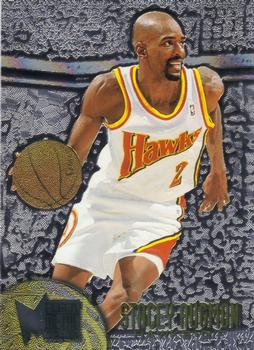 1995-96 Metal - Silver Spotlight #1 Stacey Augmon Front
