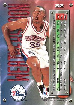 1995-96 Metal - Silver Spotlight #82 Clarence Weatherspoon Back