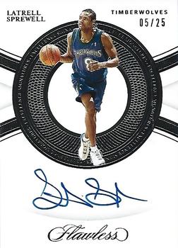 2019-20 Panini Flawless - Excellence Signatures #ES-LSP Latrell Sprewell Front