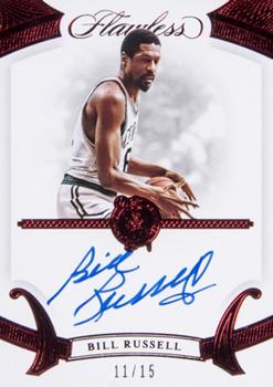 2019-20 Panini Flawless - Flawless Autographs Ruby #FA-BRS Bill Russell Front