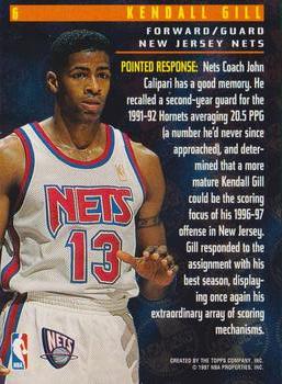 1996-97 Stadium Club Members Only 55 #6 Kendall Gill Back