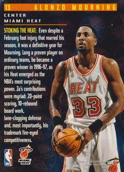 1996-97 Stadium Club Members Only 55 #13 Alonzo Mourning Back