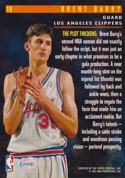 1996-97 Stadium Club Members Only 55 #19 Brent Barry Back