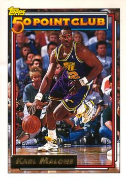 1992-93 Topps - Gold #199 Karl Malone Front