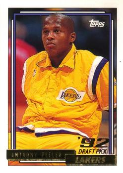 1992-93 Topps - Gold #288 Anthony Peeler Front