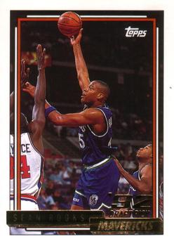 1992-93 Topps - Gold #292 Sean Rooks Front