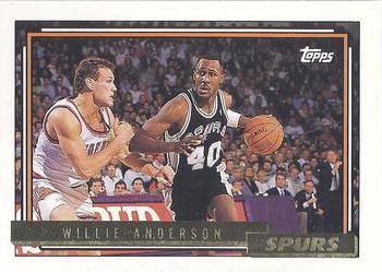 1992-93 Topps - Gold #48 Willie Anderson Front