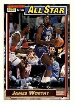 1992-93 Topps - Gold #108 James Worthy Front