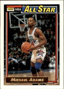 1992-93 Topps - Gold #114 Michael Adams Front
