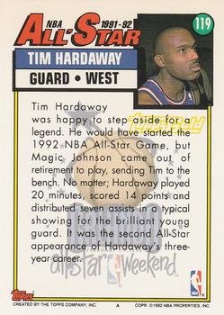 1992-93 Topps - Gold #119 Tim Hardaway Back