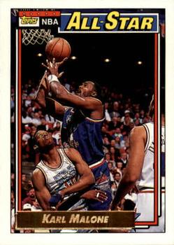 1992-93 Topps - Gold #123 Karl Malone Front