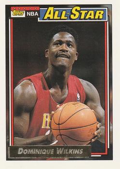 1992-93 Topps - Gold #125 Dominique Wilkins Front