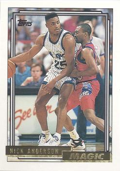 1992-93 Topps - Gold #142 Nick Anderson Front